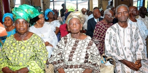 A cross section of the elderly ones at the SCOAN.
